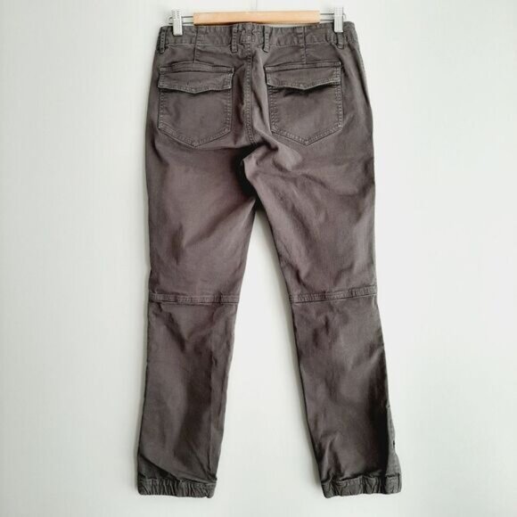 TNA Heroic Pant Aritzia Zipper Bottom Hem Joggers Style Casual Crop Gray Sz 4 - Picture 8 of 15
